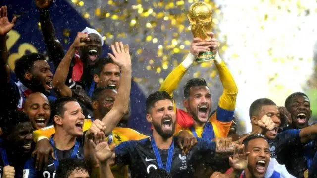 2018世界杯：法國4-2擊敗克羅地亞二度奪冠 圖片來源 : BBC
